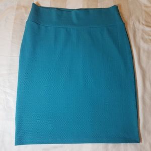 LuLaRoe Cassie Pencil Skirt - Teal